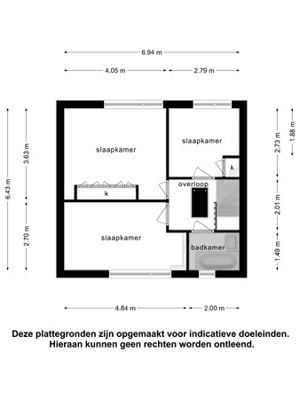 Floorplan - Minkmaatstraat 5a, 7514 EA Enschede